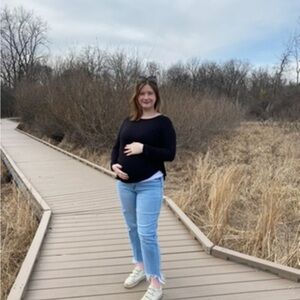 Pinkblush Light Blue maternity jeans